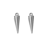 10pcs Cone Stainless Steel Pendants for Earrings Necklace