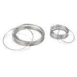 10pcs Stainless Steel Twisted Soldered Rings for DIY Jewelry 30/50mm