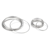 10pcs Stainless Steel Twisted Soldered Rings for DIY Jewelry 30/50mm