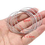10pcs Stainless Steel Twisted Soldered Rings for DIY Jewelry 30/50mm