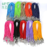 30 Pcs 2mm Faux Leather Cord Necklaces with Lobster Clasp DIY Findings