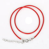 30 Pcs 2mm Faux Leather Cord Necklaces with Lobster Clasp DIY Findings