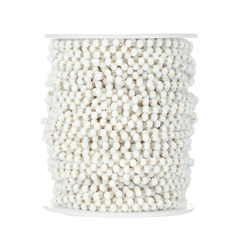2 Meters Rhinestone Pearl DIY Jewelry Chains