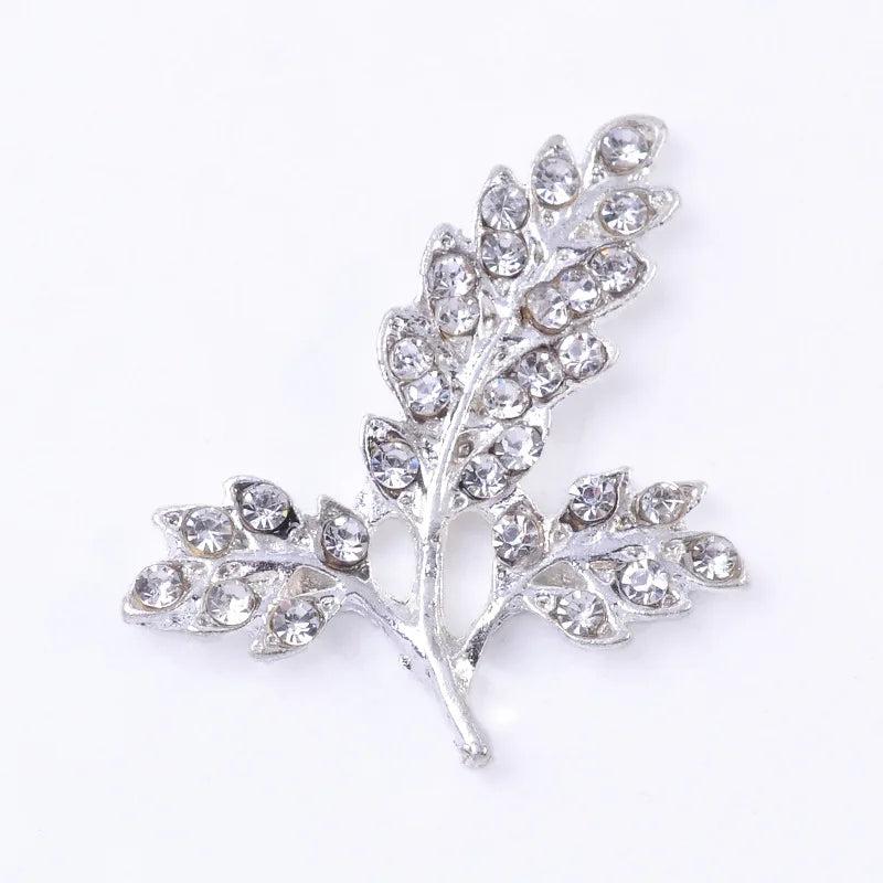 10pcs Metal Gold Leaf Charms for DIY Jewelry Making