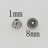 100pcs Ethnic Antique Silver Tassel Cap Charms DIY Jewelry Findings
