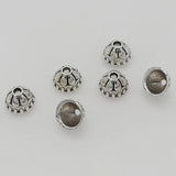 100pcs Ethnic Antique Silver Tassel Cap Charms DIY Jewelry Findings