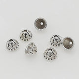 100pcs Ethnic Antique Silver Tassel Cap Charms DIY Jewelry Findings