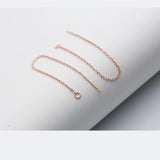 2pcs 925 Silver Dangle Earring Chain for DIY Jewelry Making