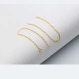 2pcs 925 Silver Dangle Earring Chain for DIY Jewelry Making