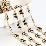 1m Butterfly Crystal Bead Chain for Jewelry Making DIY