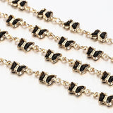 1m Butterfly Crystal Bead Chain for Jewelry Making DIY