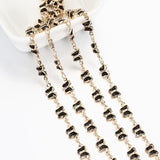 1m Butterfly Crystal Bead Chain for Jewelry Making DIY