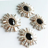 10Pcs 22*23mm Metal Rhinestone Buttons Sewing Decorative DIY Jewelry