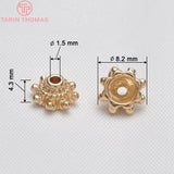 10PCS 8MM Hole 1.5MM Brass Bead Caps Tassel Caps