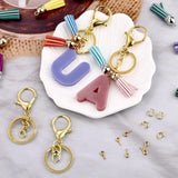 30 Pcs Key Chain Rings Tassel Keychain Hardware For DIY Crafts Jewelry