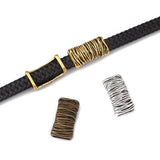 5pcs Tibetan Silver/Gold/Brown Spacers For Leather Bracelets