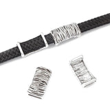 5pcs Tibetan Silver/Gold/Brown Spacers For Leather Bracelets