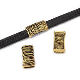 5pcs Tibetan Silver/Gold/Brown Spacers For Leather Bracelets