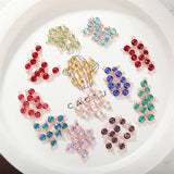 10pcs 6mm Crystal Birthstone Charms Rose Plated Glass Pendants