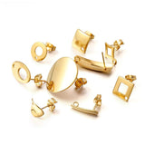 20Pcs Stainless Steel Earring Studs Base Pins for DIY Jewelry Making