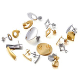 20Pcs Stainless Steel Earring Studs Base Pins for DIY Jewelry Making