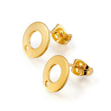 20Pcs Stainless Steel Earring Studs Base Pins for DIY Jewelry Making