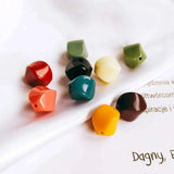 Acrylic Resin Round Beads Pendant for Jewelry Making 10pcs