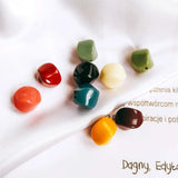 Acrylic Resin Round Beads Pendant for Jewelry Making 10pcs