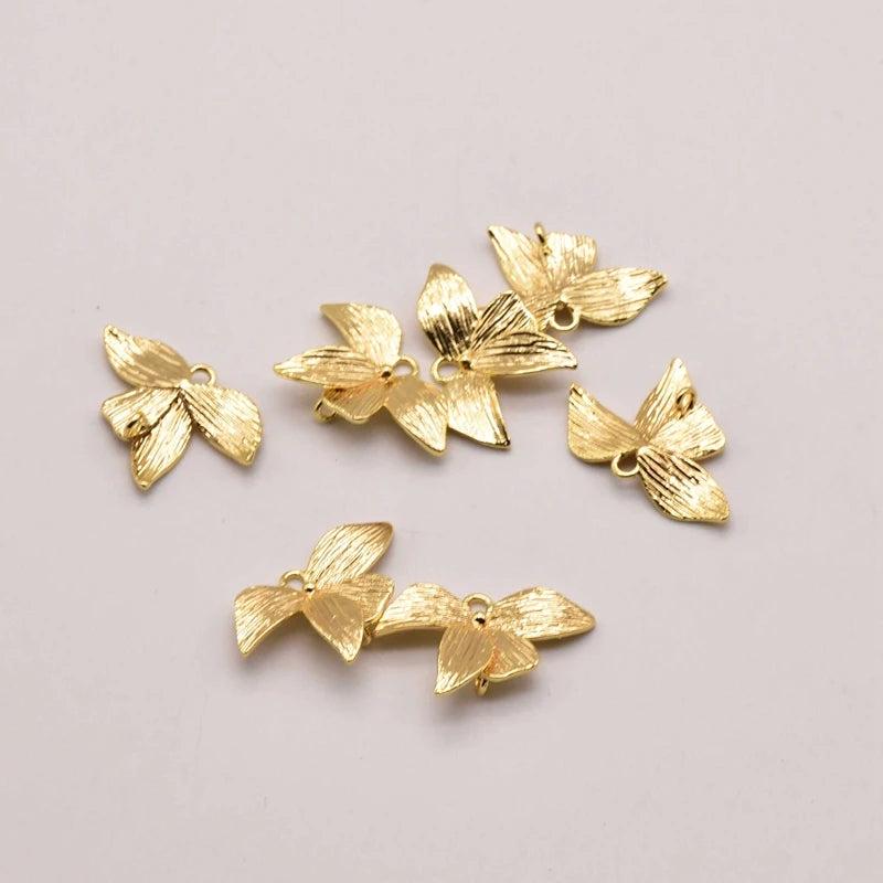 10Pcs 20mm*14mm 18K Brass Gold Women Earring Findings JA0141