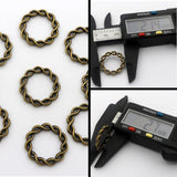 50pc Mix Tibetan Silver Bronze Jump Rings for Jewelry Making
