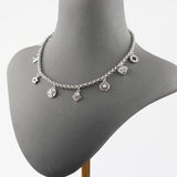 18k Plated Copper Metal Charms with Zircons, 10pcs/lot