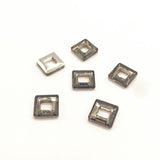 30Pcs 10mm Crystal Square Glass Cube Beads for DIY Earring Necklace