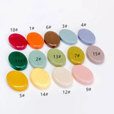 Resin Plastic Oval Shape Pendant Earring DIY Material 10pcs
