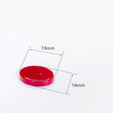 Resin Plastic Oval Shape Pendant Earring DIY Material 10pcs