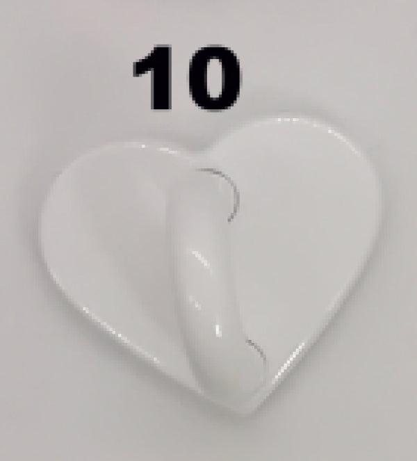 Metal Heart Charm Keychain Clip Phone Adhesive Loop Phone Charms