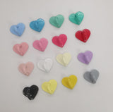 Metal Heart Charm Keychain Clip Phone Adhesive Loop Phone Charms