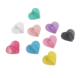 Metal Heart Charm Keychain Clip Phone Adhesive Loop Phone Charms