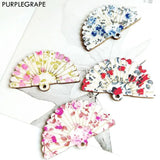 Japanese & Fan Flowers Multicolor Earrings | Pack of 8