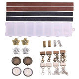 13 Styles Leather Buckle Rope Messenger Box DIY Jewelry Kit
