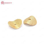 20PCS 10MM 24K Brass Matte Curved Spacer Beads Jewelry Making Supplies