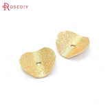 20PCS 10MM 24K Brass Matte Curved Spacer Beads Jewelry Making Supplies