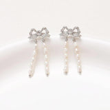 2PCS Bow Earrings Findings 14k Plated 10*17mm
