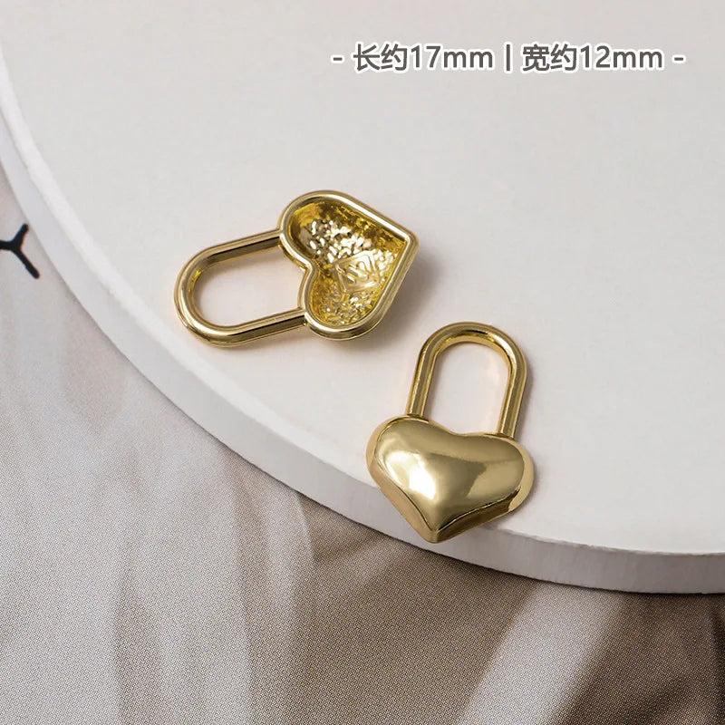 10pcs Gold Star Heart Pendant Bases for DIY Earrings Necklace