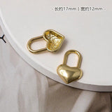 10pcs Gold Star Heart Pendant Bases for DIY Earrings Necklace