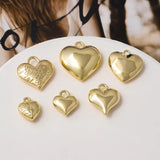 10pcs Gold Star Heart Pendant Bases for DIY Earrings Necklace