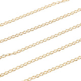 Stainless Steel Filled Link Chains for Jewelry Makings
