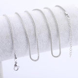 5pcs Long Stainless Steel Charm Necklace Chains for Jewelry Making