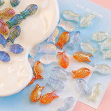 Glass Fish Luster Beads DIY Beading Material Loose Bead Jewelry Accessory