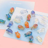 Glass Fish Luster Beads DIY Beading Material Loose Bead Jewelry Accessory