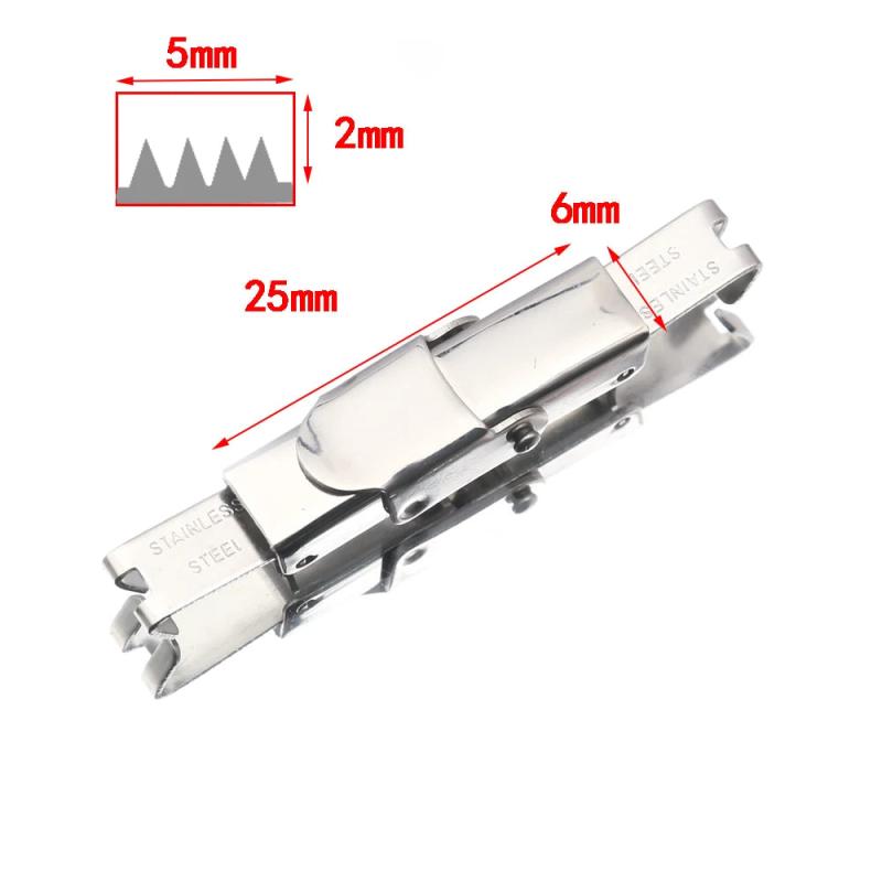 5Pcs Stainless Steel Crimp Head Clips for Diy Bracelet